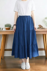 Tiered Skirt Dark