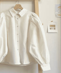 Puff Sleeve White Shirt