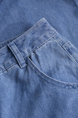 Flap Pocket Straight Leg Cargo Jeans