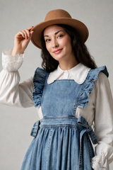 Pinafore Apron Bleach Wash - Shade