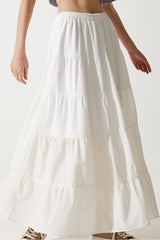 Tartan Skirt White