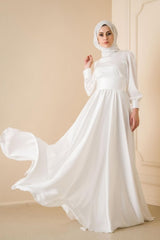 Ivory Mist Silk Dress