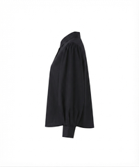 Puff Sleeve Black Shirt