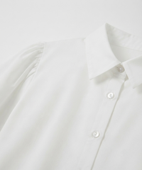 Puff Sleeve White Shirt