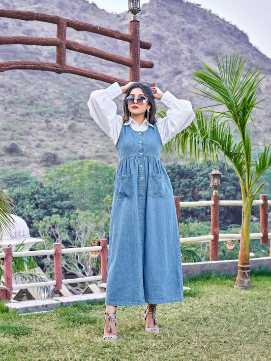 Front Button Pinafore