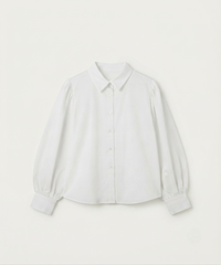Puff Sleeve White Shirt