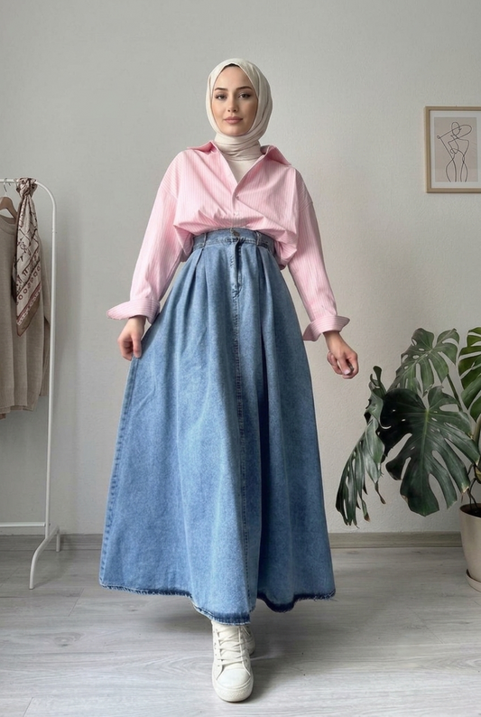 One Button Skirt