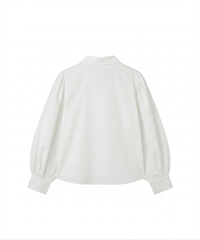 Puff Sleeve White Shirt
