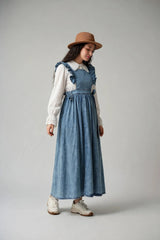 Pinafore Apron Bleach Wash - Shade