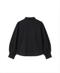 Puff Sleeve Black Shirt