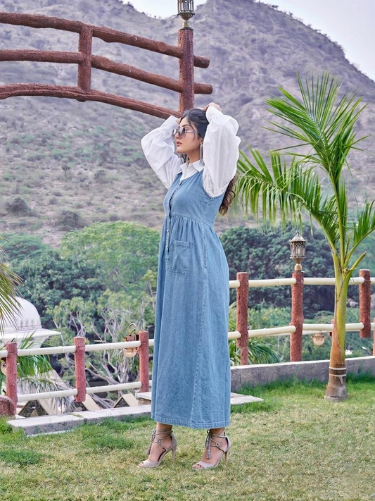 Front Button Pinafore